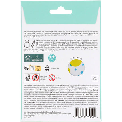 50 Jaar Helium Ballon Leeg 45cm van Folat koop je bij Partywinkel