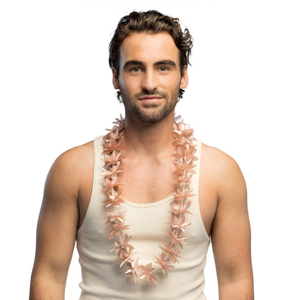 Rose Gouden Hawaii Krans 1m