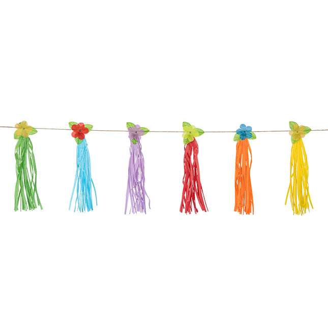 Papieren tasselslinger Hawaï 3m