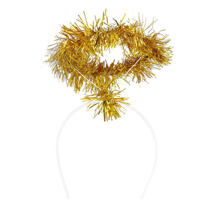 Diadeem Halo tinsel goud