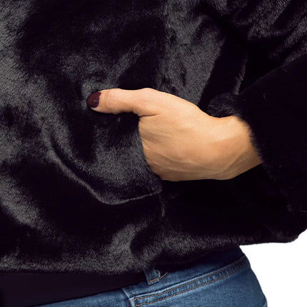 Jasje Fluffy rave zwart (M/L)