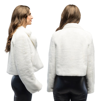 Jasje Fluffy rave wit (M/L)
