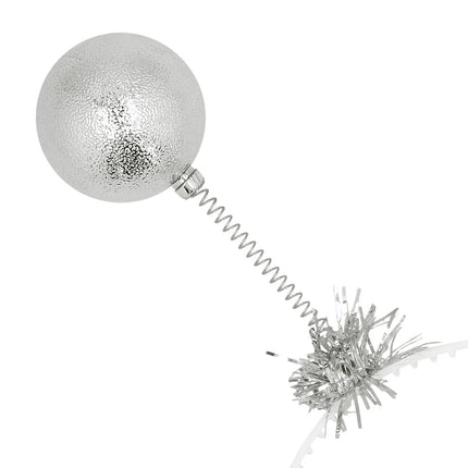 Zilveren Haarband Bolletjes