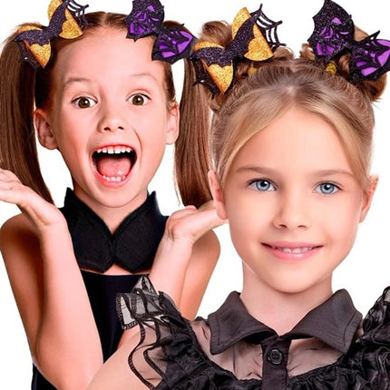HAARCLIP VLEERMUIS / SPINNENWEG KIND ASSORTI