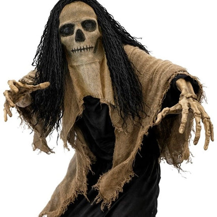MASKER SCHEDEL MET CAPE EN HAAR