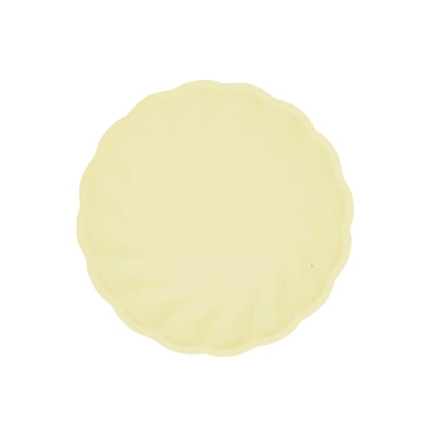 6 borden 18,8cm geel van Riethmueller koop je bij Partywinkel