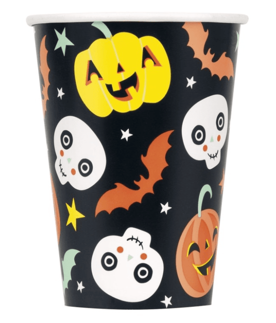 6 PASTEL PMPKN 12OZ PPR CUP van Unique koop je bij Partywinkel