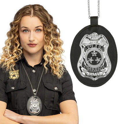 Ketting Badge 'Super police'