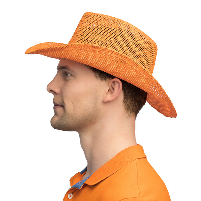 Cowboy Stro Hoed Oranje