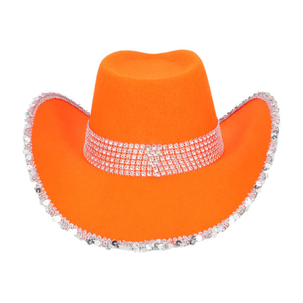 Cowboy Hoed Oranje Uv Blacklight