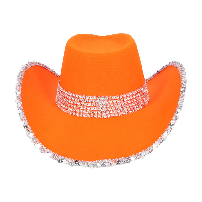 Cowboy Hoed Oranje Uv Blacklight