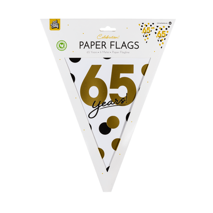 65 Jaar Slinger 6m van Paper Dreams koop je bij Partywinkel