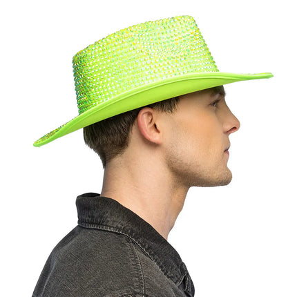 Cowboyhoed Aurora neongroen UV