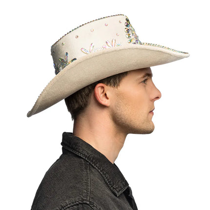 Cowboyhoed Crystal beige