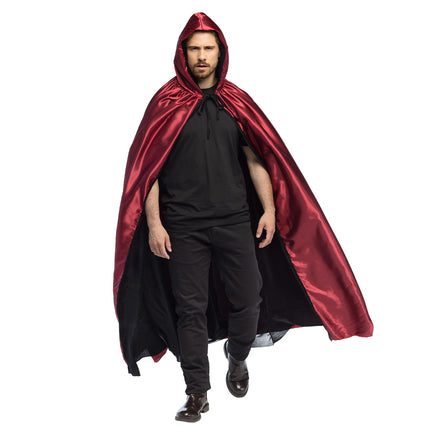 Halloween Cape Zwart Rood Creature Of The Night