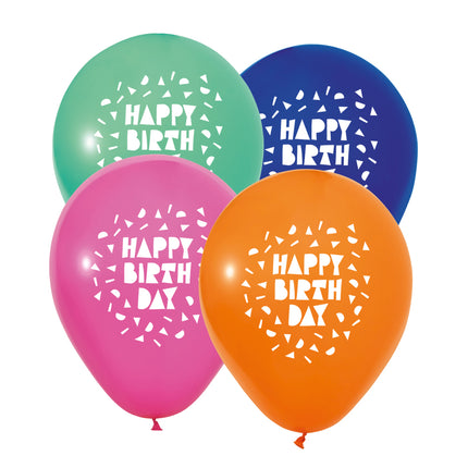 Happy Birthday Ballonnen 30cm 8st