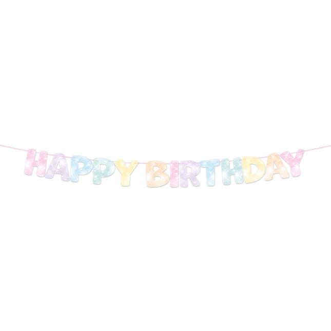 Unicorn Letterslinger Happy Birthday 3m