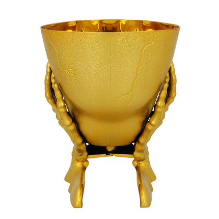 Halloween Schaal Goud Schedel 17cm