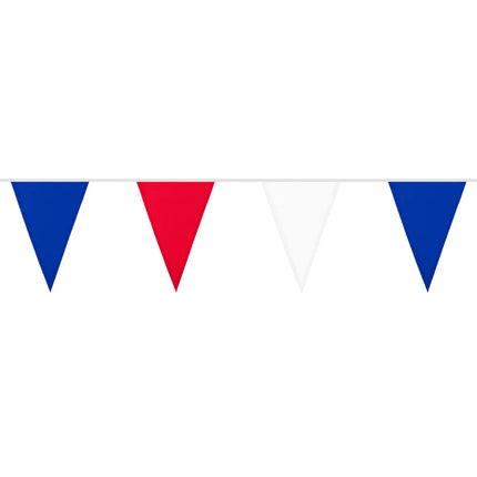 Polyester vlaggenlijn Nederland rood/wit/blauw (26 x 18 cm)(6 m)