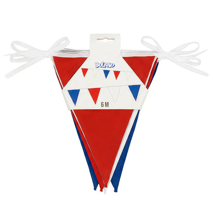 Polyester vlaggenlijn Nederland rood/wit/blauw (26 x 18 cm)(6 m)