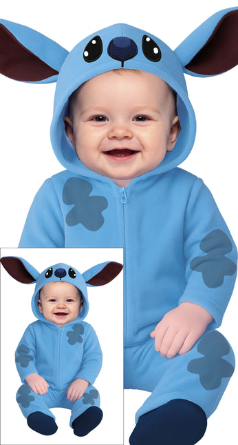 Stitch Kostuum Blauw Baby Onesie