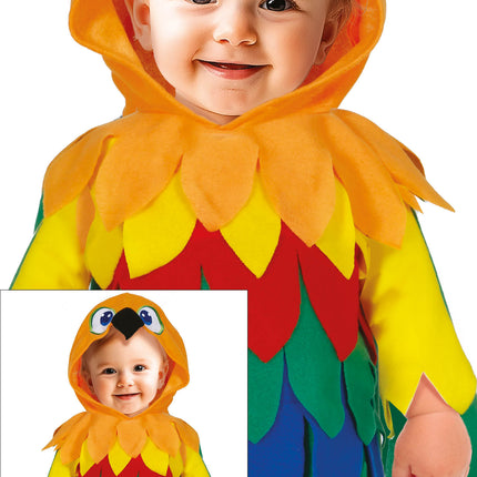 Papegaaien Kostuum Regenboog Baby Onesie