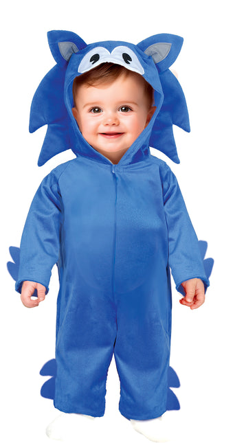 Hond Kostuum Blauw Baby Onesie