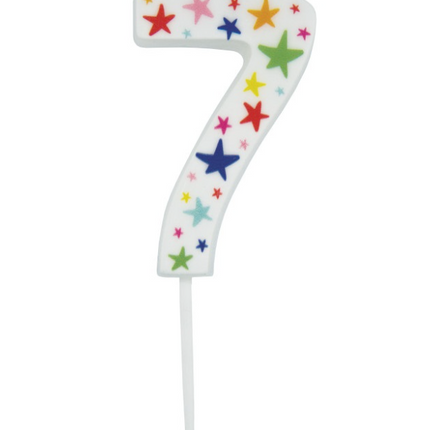 Witte Cijferkaars 7 Sterren