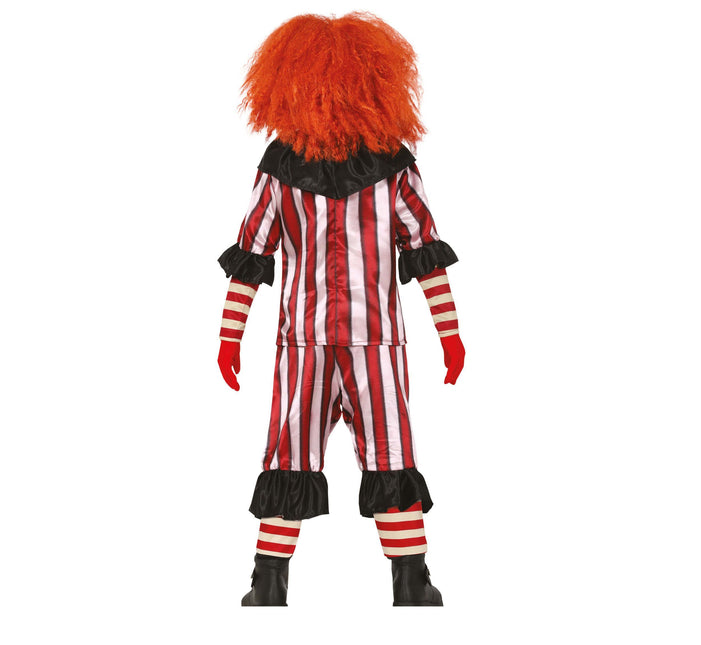 Halloween Kostuum Kind Clown Rood/Wit