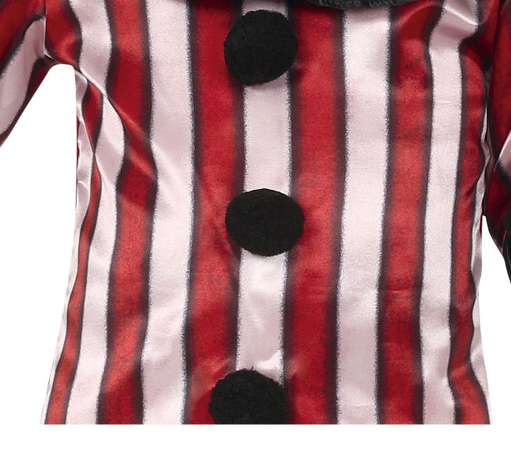 Halloween Kostuum Kind Clown Rood/Wit