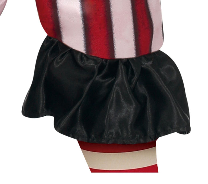Halloween Kostuum Kind Clown Rood/Wit