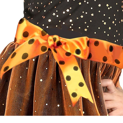 Heks Halloween Kostuum Meisje Oranje