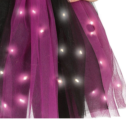 Heks Halloween Kostuum Meisje Zwart Paars