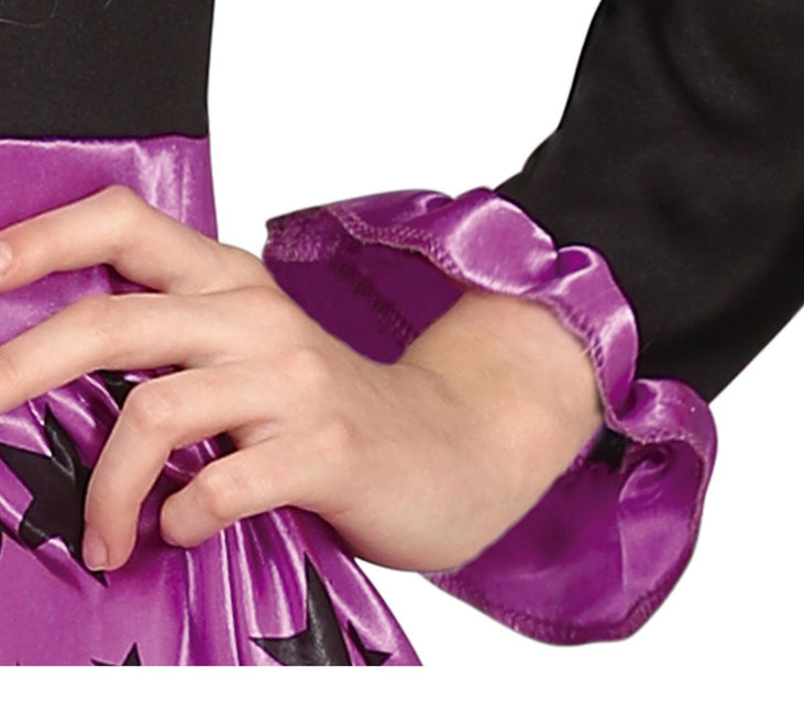 Heks Halloween Kostuum Meisje Sterren Paars