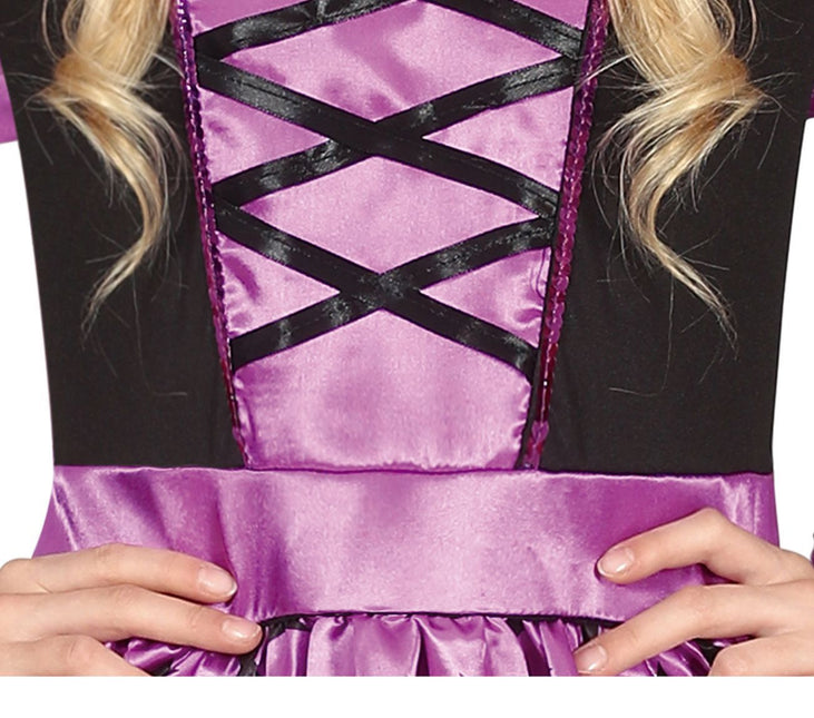 Heks Halloween Kostuum Meisje Sterren Paars