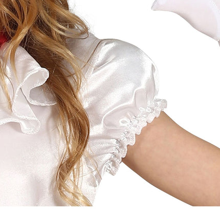 Clown Halloween Kostuum Meisje Wit