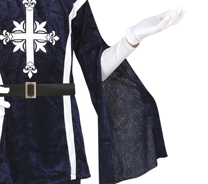 Musketier Kostuum Jongen Blauw