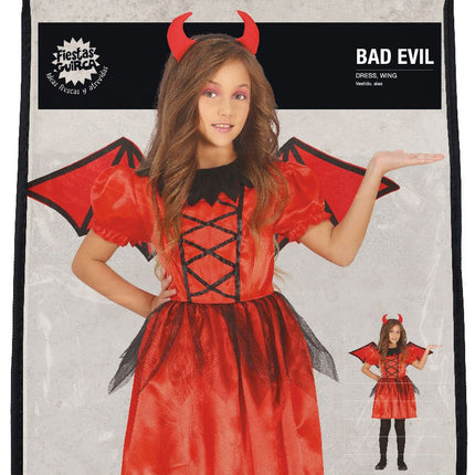 Duivel Halloween Kostuum Meisje Rood