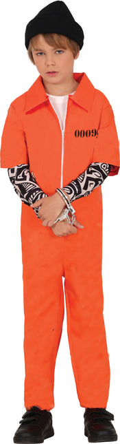 Oranje Jumpsuit Jongen Gevangene