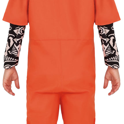 Oranje Jumpsuit Jongen Gevangene