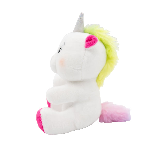 Unicorn Ballon Gewicht Wit Roze 2-In-1 Knuffel 11cm