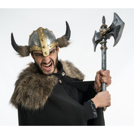 Vikinghelm met Hoorns Heren 35cm