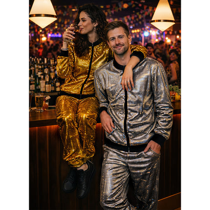 Trainingspak Disco diamond babe goud