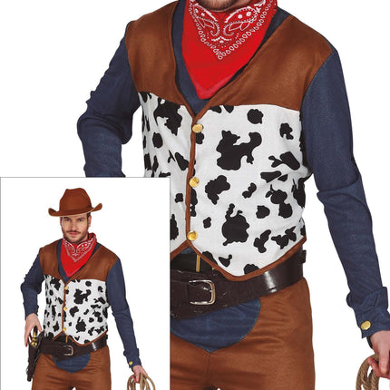 Cowboy Kostuum Heren Bruin