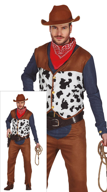 Cowboy Kostuum Heren Bruin