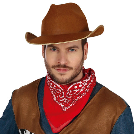 Cowboy Kostuum Heren Bruin