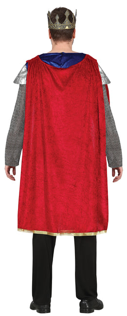 Koning Kostuum Blauw Heren