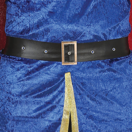 Koning Kostuum Blauw Heren