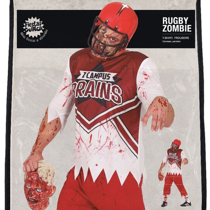 Rugby zombie Halloween Kostuum Heren