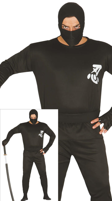 Ninja Kostuum Heren Zwart L